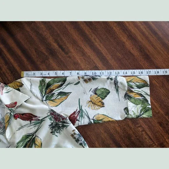 ZARA Tropical Print Duster Shirt Dress Size S - Picture 10 of 15